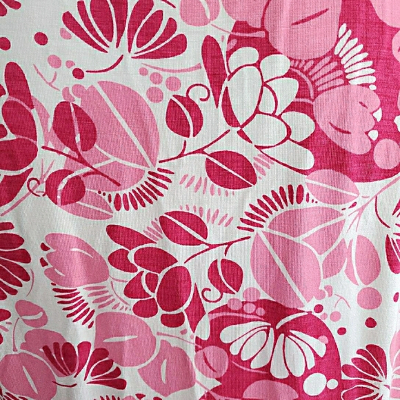 Garnet Hill V Neck Dress Size Large Short Sleeve - Picture 6 of 7